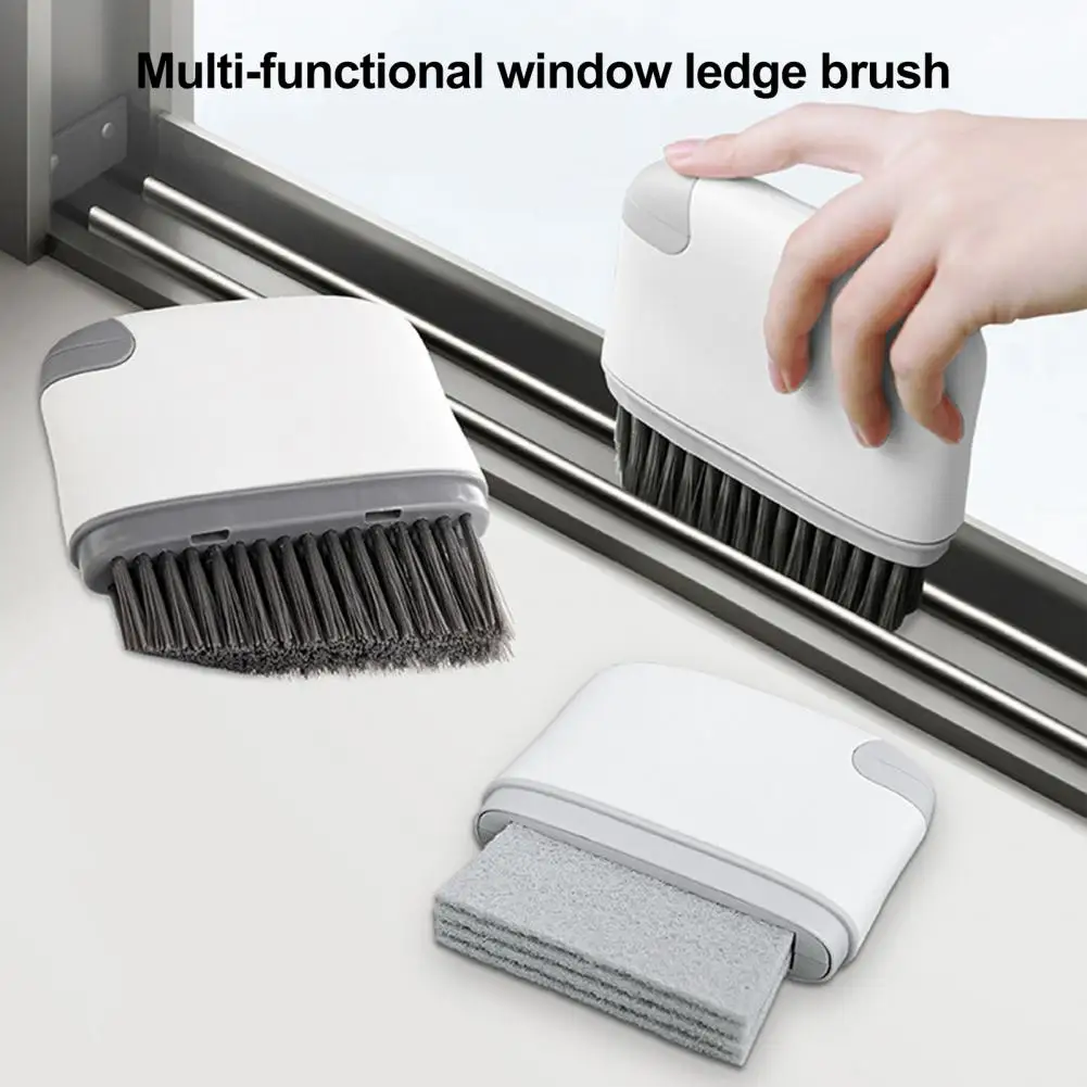 Brush for Dust Removal Effective Dirt Grease Remover 2-in-1 Window Slot Brush Door Groove Hair Grip Tool Tight Gap for Kitchen - Image 5