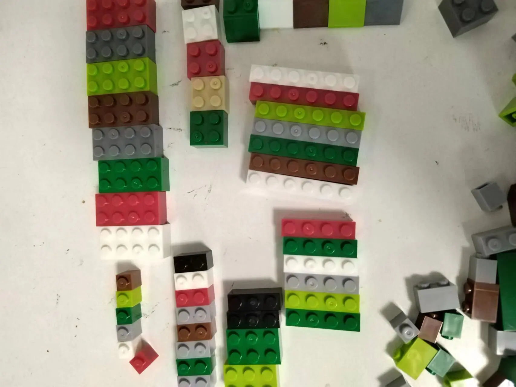 Bulk Building Blocks Large Bricks 17 Single Colour 260g Free Assembly Compatible LEGO Children's Educational Creative Toys DIY - Image 3