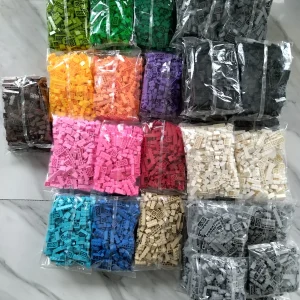 Bulk Building Blocks Large Bricks 17 Single Colour 260g Free Assembly Compatible LEGO Children's Educational Creative Toys DIY