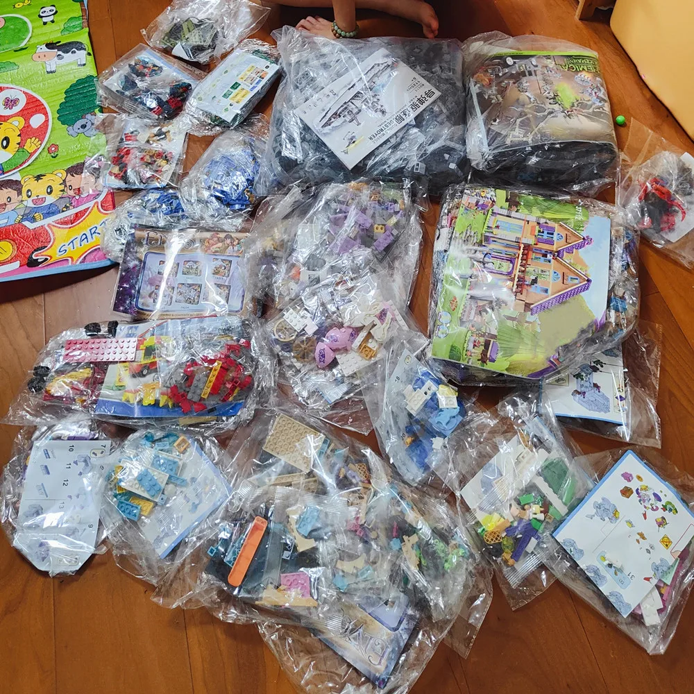 Bulk Random Building Blocks MOC with Drawings Parts DIY Creative Bricks Compatible Mixed Style Set Construction Toys Kids Gifts - Image 6