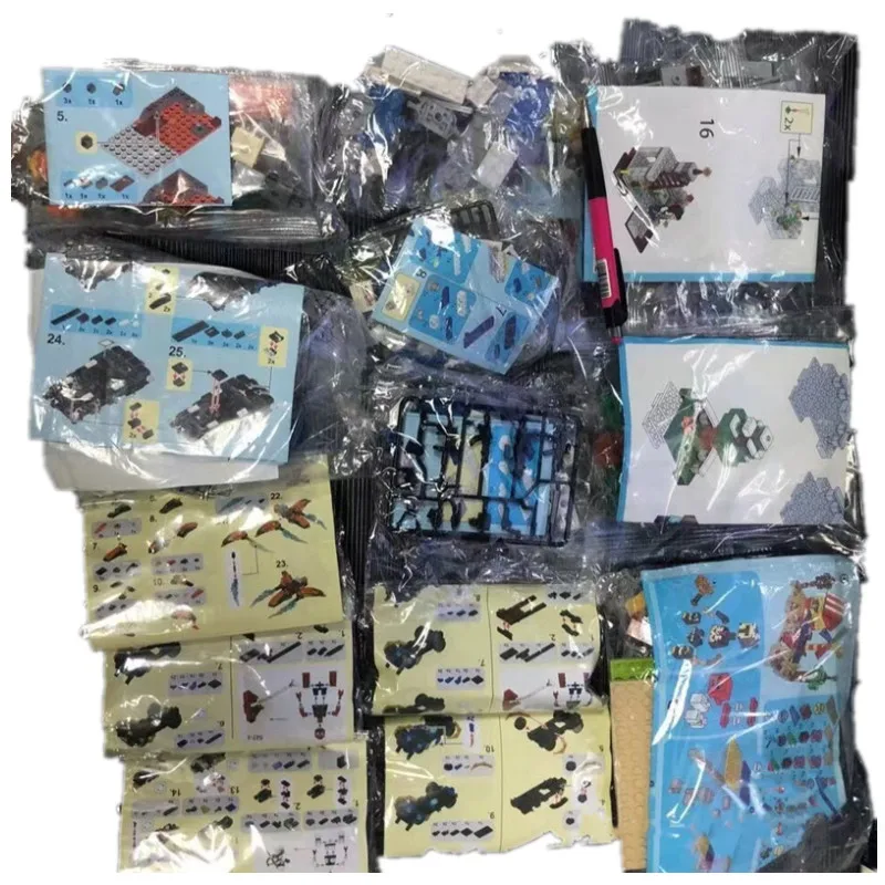 Bulk Random Building Blocks MOC with Drawings Parts DIY Creative Bricks Compatible Mixed Style Set Construction Toys Kids Gifts - Image 2