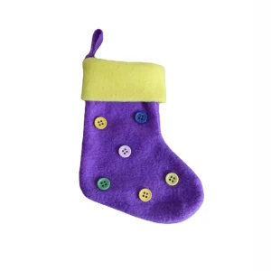Buttons Christmas Stockings Hanging Bags 6pcs Christmas Stocking Sock Santa Candy Tree Hanging Add Festive