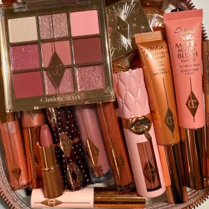 CT Summer Limited Lip Gloss Hydrating Lipstick Setting Powder Shine Nine-Color Eyeshadow Palette Blush Skincare Essence Makeup
