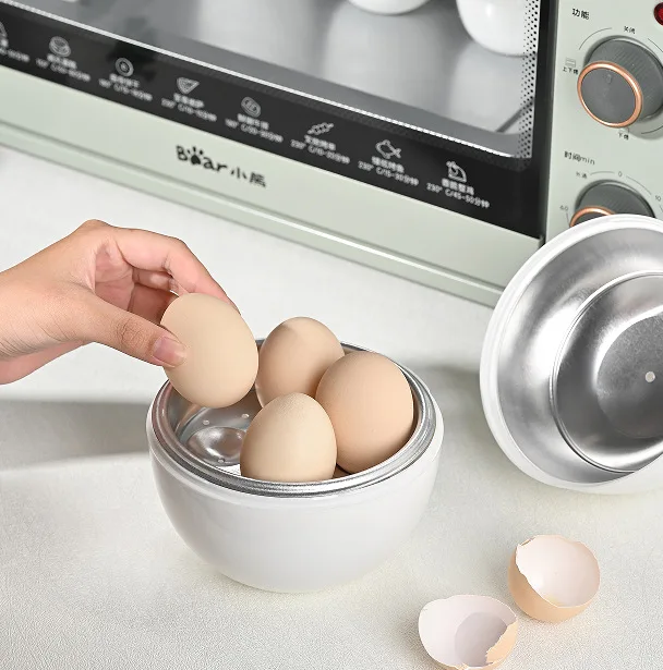Capacity for 4 eggs Microwave Egg Steamer Boiler Cooker Easy Quick 5 Minutes Hard Or Soft Boiled Kitchen Cooking Tools - Image 2