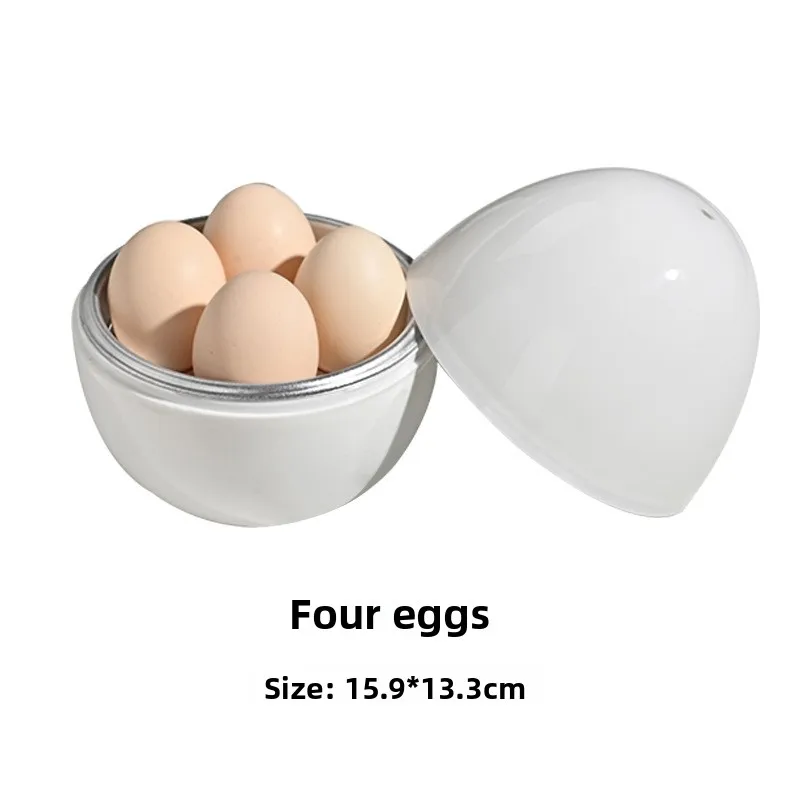 Capacity for 4 eggs Microwave Egg Steamer Boiler Cooker Easy Quick 5 Minutes Hard Or Soft Boiled Kitchen Cooking Tools - Image 5