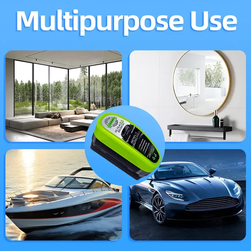 Car Glass Oil Film Remover Automotive Glass Sponge Cleaning Brush Front Inner Windshield Glass Oil Film Cleaner For Car Cleaning - Image 6