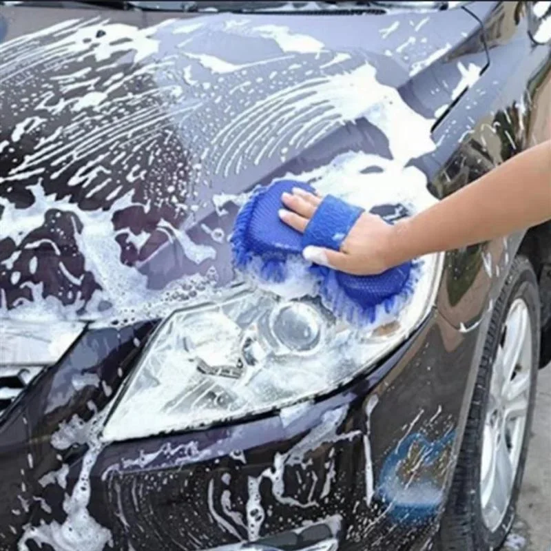 Car Wash Mitt, Premium Chenille Microfiber Wash Sponge, Scratch-Free Ultra Absorbent Cleaning Glove, Sponge Washing Tools - Image 2