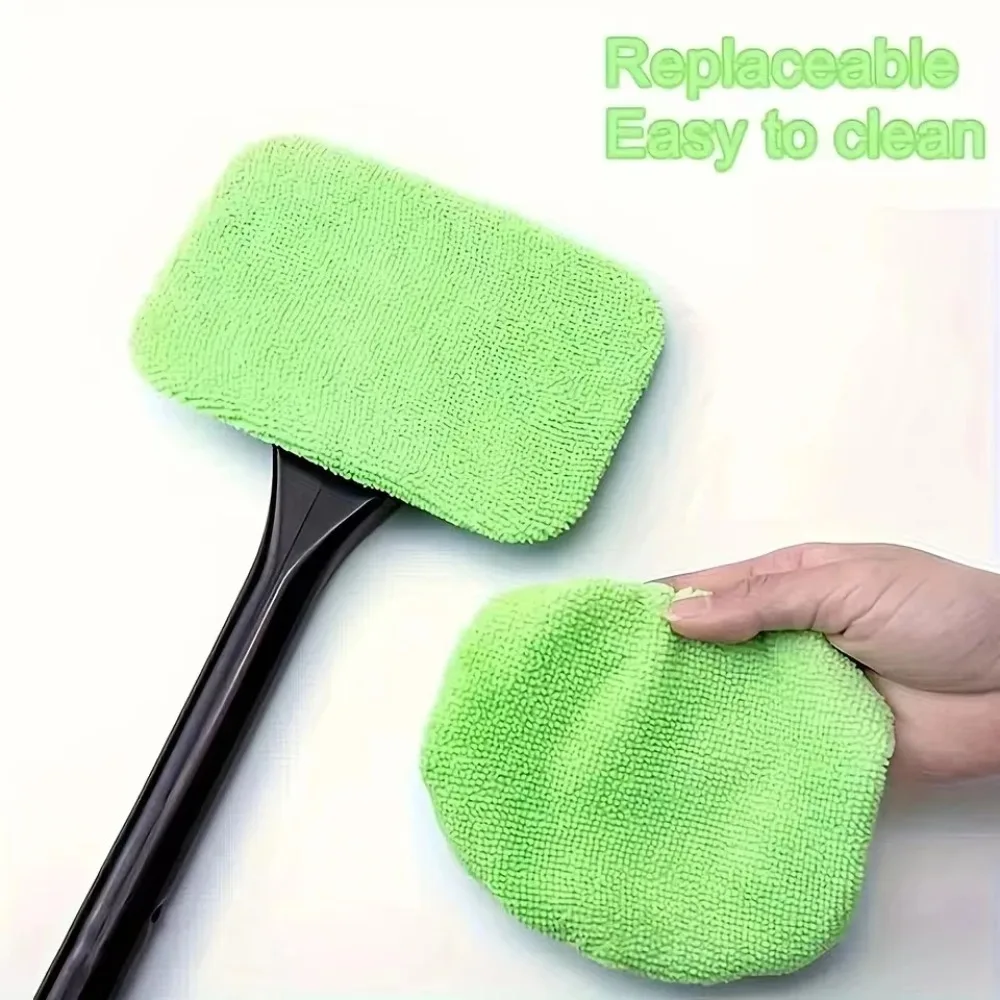 Car Window Cleaner Brush Kit with Long Handle Interior Windshield Auto Glass Wiper Cleaning Wash Tool for Vehicle Accessories - Image 6