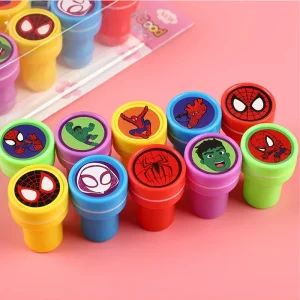 Cartoon Superhero Mini Stamps, 10/20/30 Pcs Kids Drawing Toy Stamps for Party, Classroom & Holiday Presents