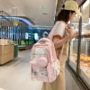 Casual School Bag Cute Large Capacity Daypack Transparent Display Backpack Trendy Nylon Ita Backpack For School Elementary Daily