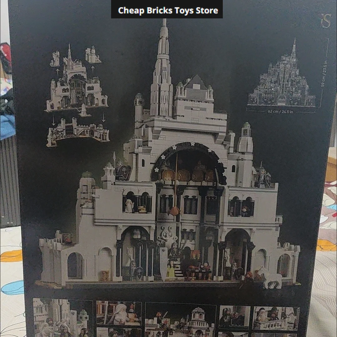 Cheapest 2026 Requiring Assembly 8278pcs Minas Tirith Bricks Building Blocks The City Capital Trendy Model Gifts for Adults Toys - Image 5