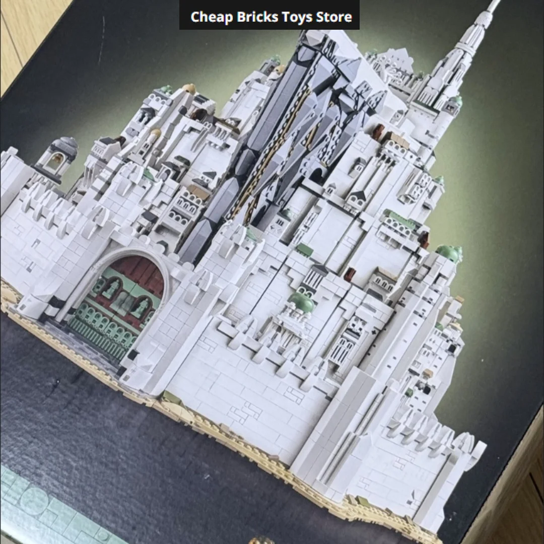 Cheapest 2026 Requiring Assembly 8278pcs Minas Tirith Bricks Building Blocks The City Capital Trendy Model Gifts for Adults Toys - Image 4