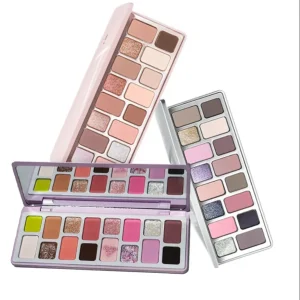 Chéeryep 16 Color Eye Shadow Plate Matte Shimmer Glitter Pressed Highly Pigmented Powder,Natural Velvet Texture Eye Shadow Kit