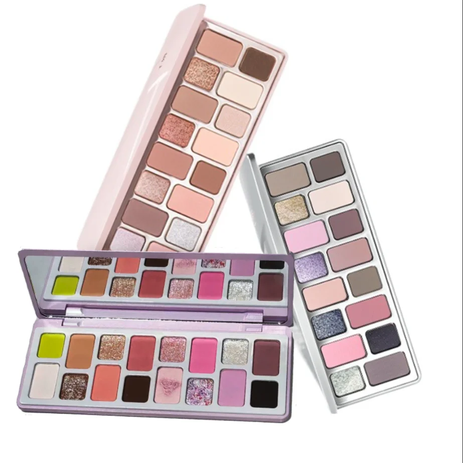 Chéeryep 16 Color Eye Shadow Plate Matte Shimmer Glitter Pressed Highly Pigmented Powder,Natural Velvet Texture Eye Shadow Kit