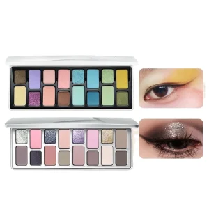 Chéeryep Makeup Eyeshadow Palette 16 Color Neutral Eye Shadow Plate Make Up Earth Color Matte Glitter Vegan,Cruelty-free