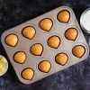 Chestnut Shaped Cake Baking Tray Non-Stick 12Grids Chiffon Cake Cooking Pan Durable Carbon Steel Cookie Chocolate Making Tool