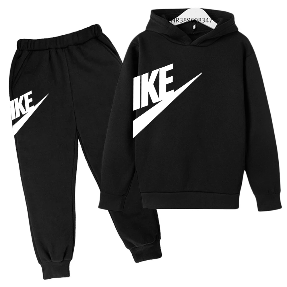 Children 3-12 Years Old Autumn Hoodie Long-sleeved Boys Girls Toddler Sports Coat Top+Pants Stylish Casual Sweatshirt Set - Image 2
