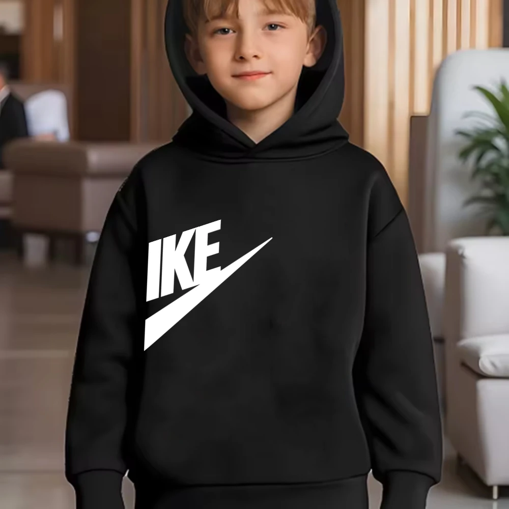 Children 3-12 Years Old Autumn Hoodie Long-sleeved Boys Girls Toddler Sports Coat Top+Pants Stylish Casual Sweatshirt Set - Image 6