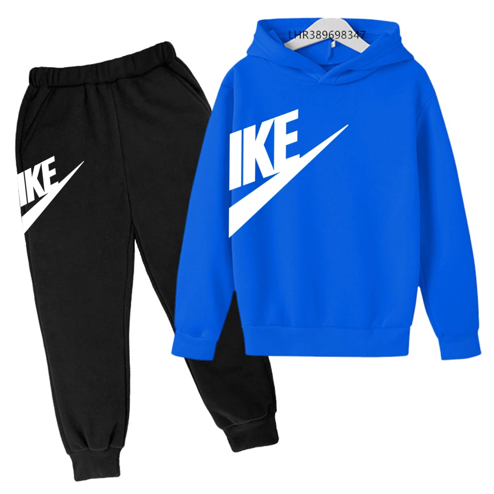 Children 3-12 Years Old Autumn Hoodie Long-sleeved Boys Girls Toddler Sports Coat Top+Pants Stylish Casual Sweatshirt Set - Image 3