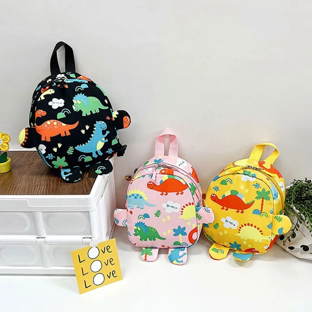 Children Boys Girls Cartoon Dinosaur Nylon School Bags Kid Backpack Backpacks Kindergarten Schoolbag - Image 3