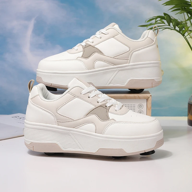 Children Roller Skates Four-wheel Roller Skates Detachable Outdoor Sports Entertainment Kids Wheel Shoes for Boys - Image 2