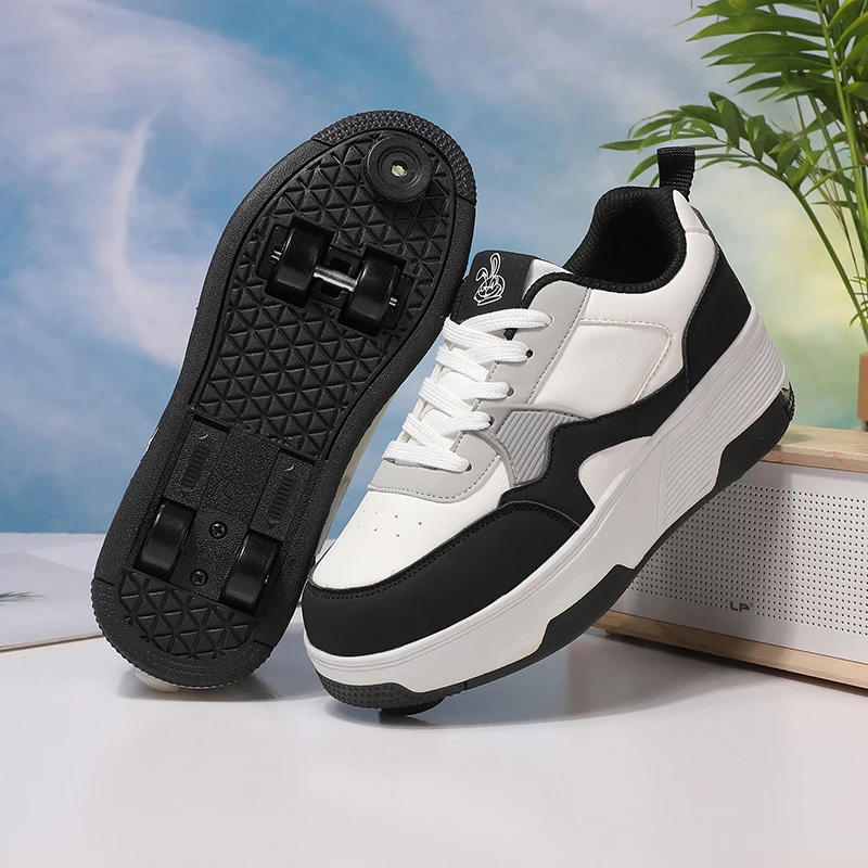 Children Roller Skates Four-wheel Roller Skates Detachable Outdoor Sports Entertainment Kids Wheel Shoes for Boys - Image 4