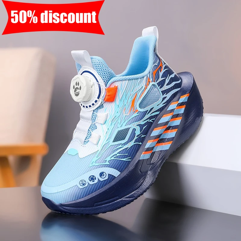 Children Sport Shoes Boys Girls Summer Hollow Fashion Leisure Lightweight Tennis Shoes Soft Bottom Rebound Outdoor Walking Shoes - Image 2