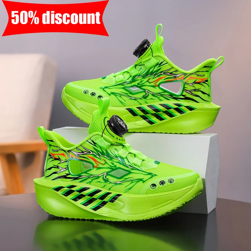 Children Sport Shoes Boys Girls Summer Hollow Fashion Leisure Lightweight Tennis Shoes Soft Bottom Rebound Outdoor Walking Shoes - Image 3