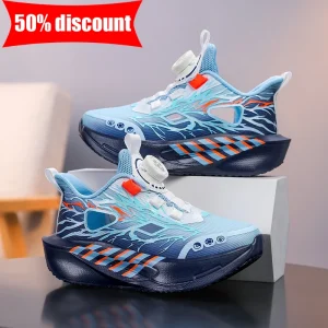 Children Sport Shoes Boys Girls Summer Hollow Fashion Leisure Lightweight Tennis Shoes Soft Bottom Rebound Outdoor Walking Shoes