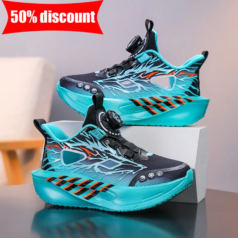 Children Sport Shoes Boys Girls Summer Hollow Fashion Leisure Lightweight Tennis Shoes Soft Bottom Rebound Outdoor Walking Shoes - Image 5