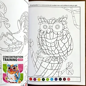 Children's Fun Coloring Book 48 Pages of Colorful Pages, Interactive Activity Coloring Book, Animal, Figure, Architecture Themes