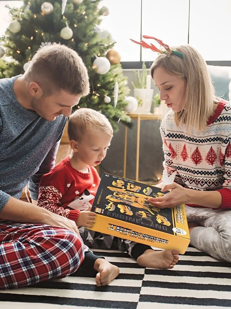 Children's Magnetic Toys Boys Building Block Assembly Construction Vehicles Deformable Robots Puzzle Toys Birthday Gift - Image 4
