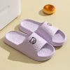 Children's Slippers Parent-child Shoes Fashion Cute Bear Print Summer Soft Sole Non Slip Comfort Leisure Bedroom Home Shoes