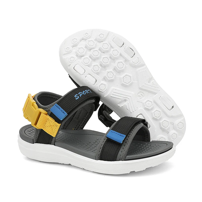 Children's Sport Sandals for Boys and Girls Soft Sole Non-slip Flat Beach Shoes Outdoor Breathable Flat Walking Sandals - Image 5