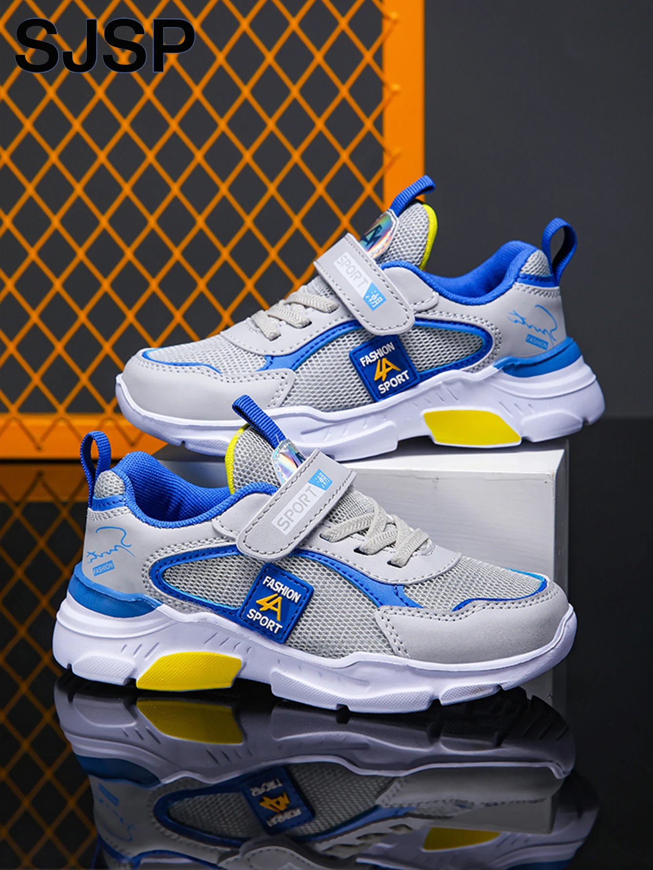 Children's Sports Shoes for Boys, Fashionable Mesh Breathable Casual Sports Shoes, Lightweight Running Shoes, Comfortable - Image 2