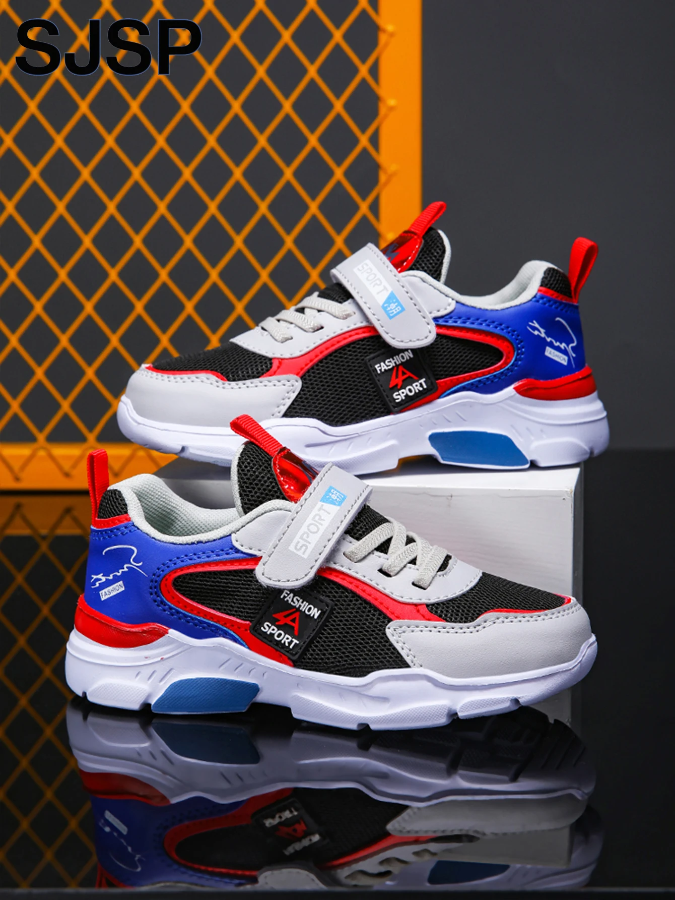 Children's Sports Shoes for Boys, Fashionable Mesh Breathable Casual Sports Shoes, Lightweight Running Shoes, Comfortable - Image 3
