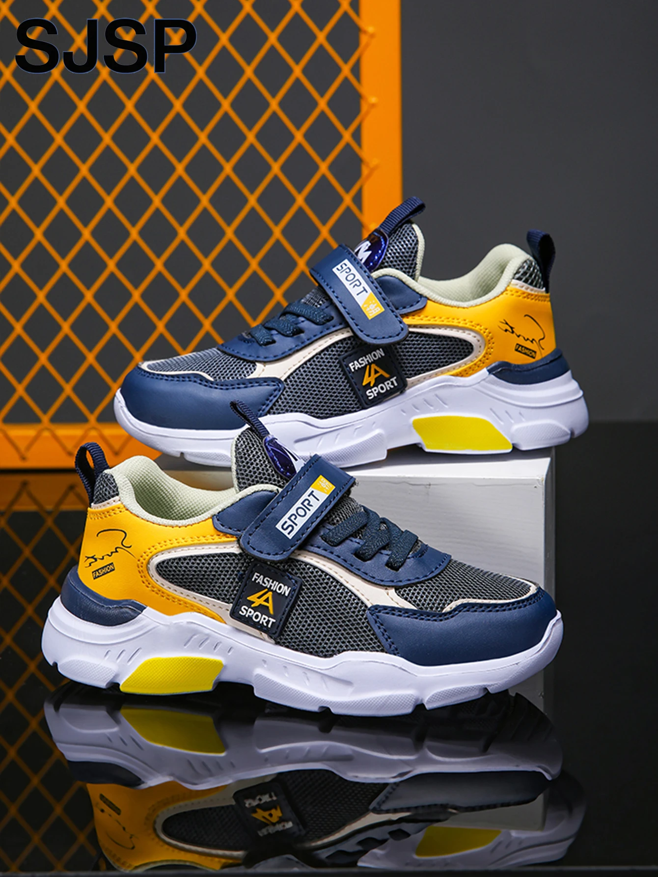 Children's Sports Shoes for Boys, Fashionable Mesh Breathable Casual Sports Shoes, Lightweight Running Shoes, Comfortable - Image 4