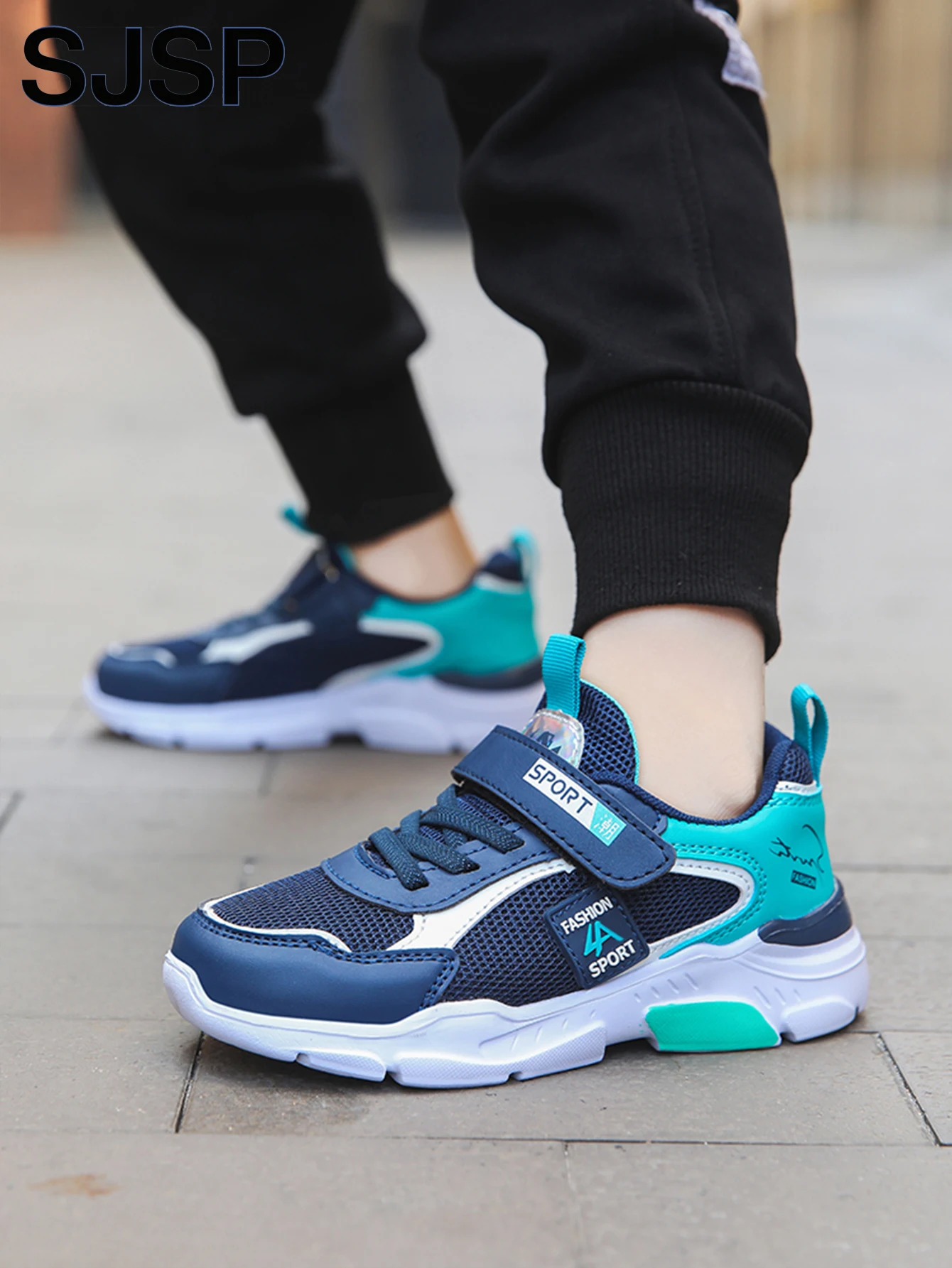 Children's Sports Shoes for Boys, Fashionable Mesh Breathable Casual Sports Shoes, Lightweight Running Shoes, Comfortable - Image 5