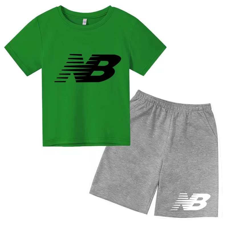 Children's Sports White T-shirts Short-sleeved Shirts and Shorts Sets for Boys Girls Clothing Suitable for Children Aged 3 to13 - Image 4