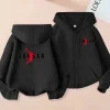 Children's Sportswear, Loose Sports Jackets, Boys and Girls Aged 3 to 12, Zipper Sportswear and Hoodies for Teenagers