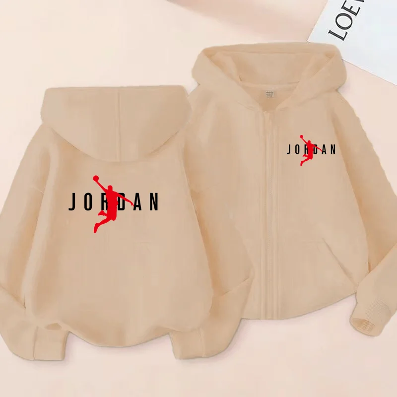 Children's Sportswear, Loose Sports Jackets, Boys and Girls Aged 3 to 12, Zipper Sportswear and Hoodies for Teenagers - Image 3