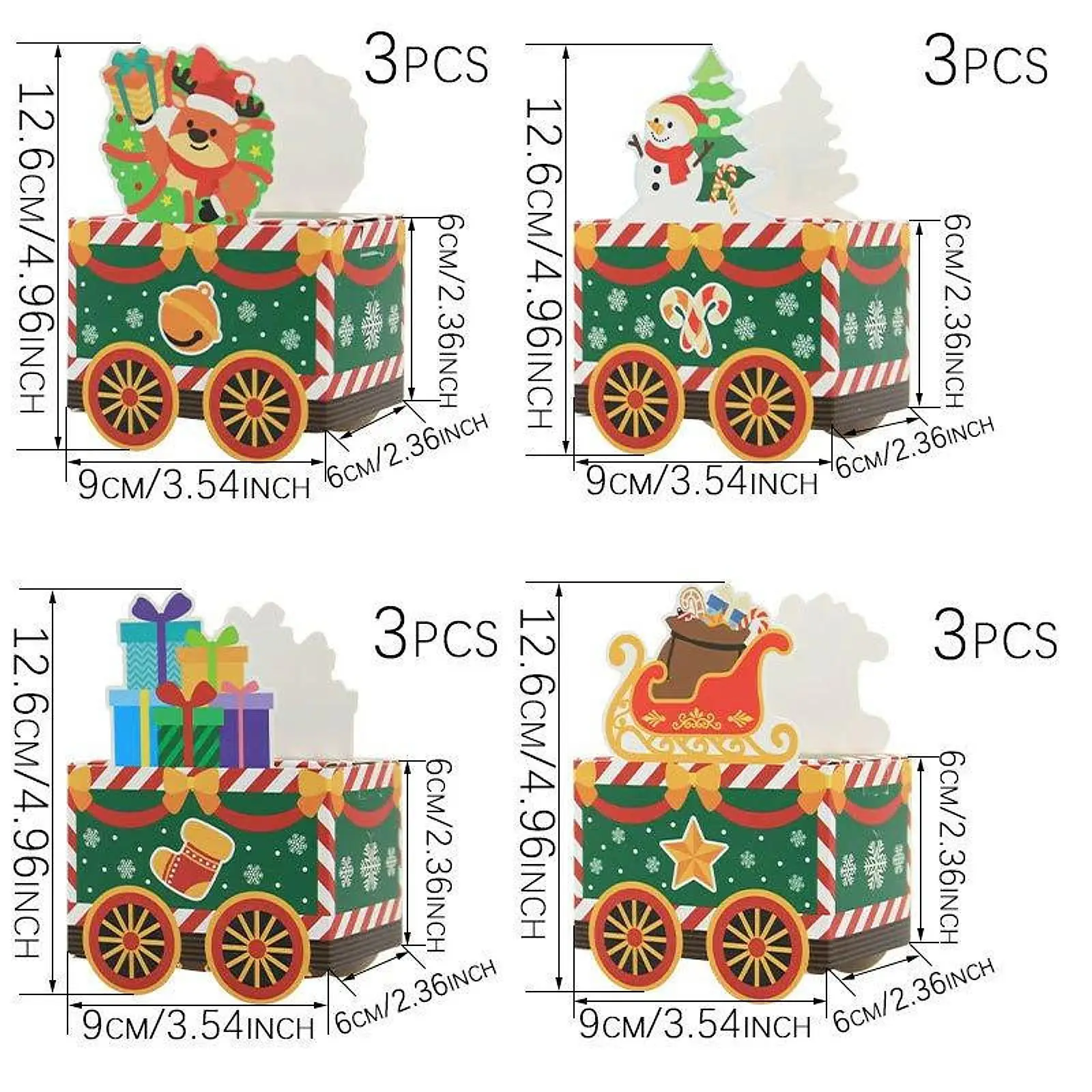 Christmas Advent Calendar 2026 Train Shaped Cardboard 24 Gift Boxes Empty Reusable Candy Storage for Party Favors Decor Christmas Advent Calendar 2026 Train Shaped Cardboard 24 Gift Boxes Empty Reusable Candy Storage for Party Favors Decor