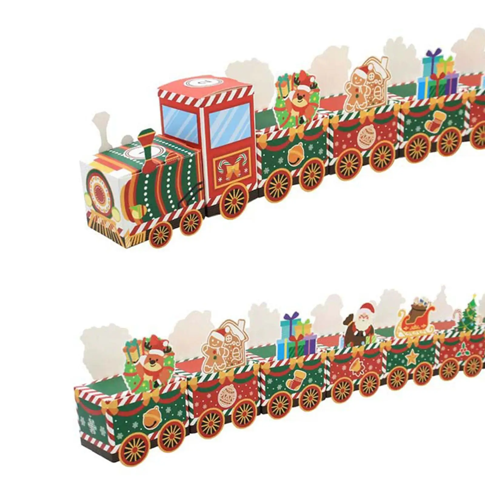 Christmas Advent Calendar 2026 Train Shaped Cardboard 24 Gift Boxes Empty Reusable Candy Storage for Party Favors Decor Christmas Advent Calendar 2026 Train Shaped Cardboard 24 Gift Boxes Empty Reusable Candy Storage for Party Favors Decor