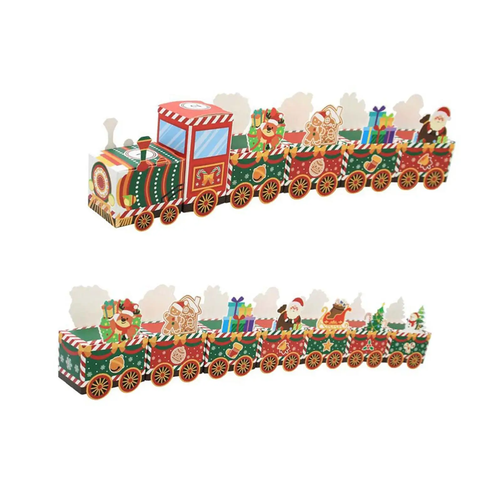 Christmas Advent Calendar 2026 Train Shaped Cardboard 24 Gift Boxes Empty Reusable Candy Storage for Party Favors Decor Christmas Advent Calendar 2026 Train Shaped Cardboard 24 Gift Boxes Empty Reusable Candy Storage for Party Favors Decor