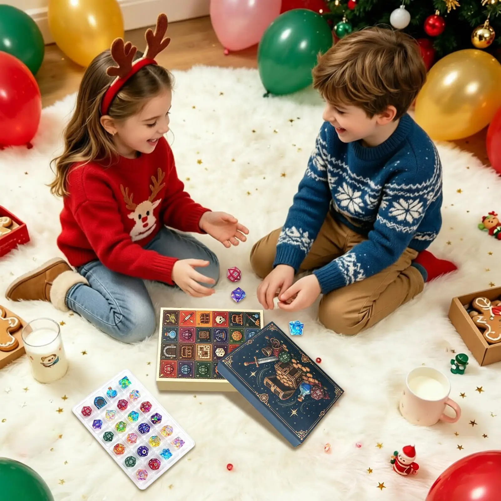 Christmas Calendar 2026 24 Days Advent Dragon Dice Party Supplies Countdown To Christmas Calendar Box For Kids Adults Family - Image 3