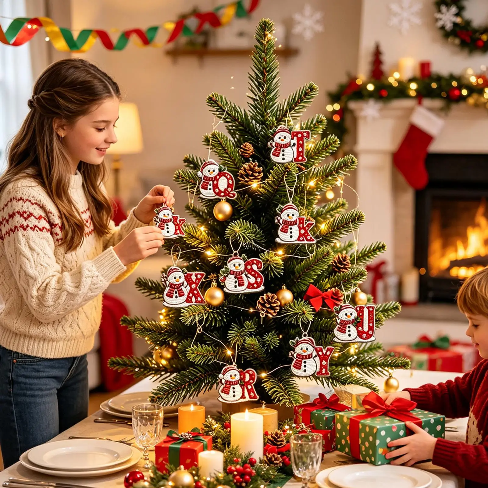 Christmas Calendar Countdown 2026 26 Days DIY Advent Rhinestone Ornaments Countdown Calendar Christmas Tree Ornaments For Kids - Image 3