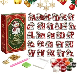 Christmas Calendar Advent 2026 26 Days Snowman DIY Craft Supplies 26 Days Of Countdown To Christmas Calendar For Kids Family