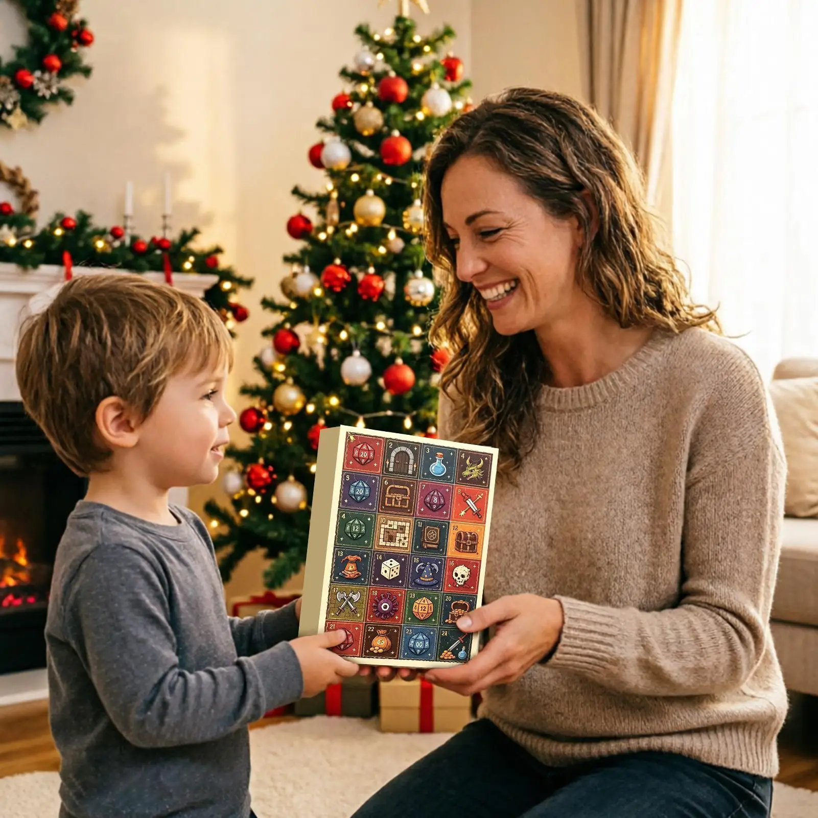 Christmas Countdown Calendar 2026 24 Days Funny Dragon Interactive Countdown To Christmas Calendar Box For Kids Adults Family - Image 2