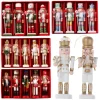 Christmas Decorations Pecan Soldier Hanging Christmas Wooden Ornaments New Year Party Gifts Accessory Home Xmas Tree Party Decor