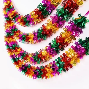 Christmas Foil Garland Extra Long Ceiling Hanging Tinsel Xmas Home Decoration